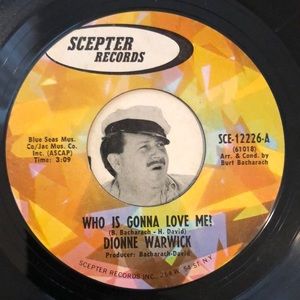 Dionne Warwick There's Always Something There To Remind Me Vinyl 45 Record '68